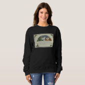 Sweatshirt Vintage Christmas Joy Snow Covered Homes  1924  (Devant entier)