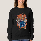 Sweatshirt Vintage Dabbing Bowling Ball (Devant)