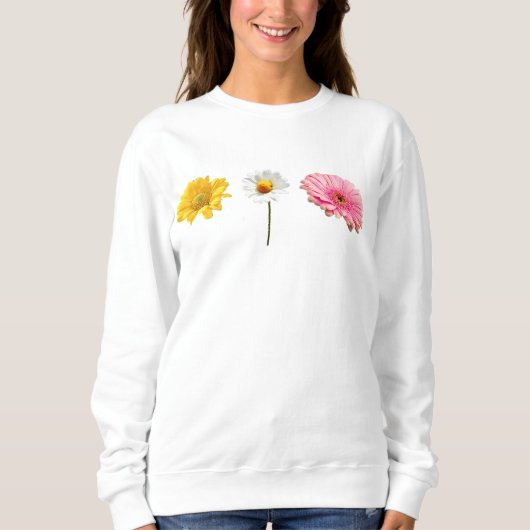 Sweatshirt vintage de fleur (Devant)