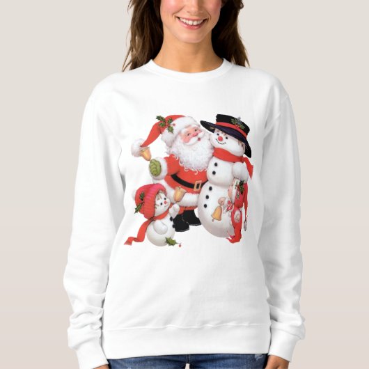 Sweatshirt vintage de vacances de bonhomme de (Devant)