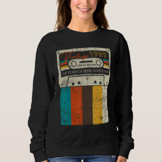 Sweatshirt Vintage Fabriqué en 1982 38e anniversaire GIft 38 