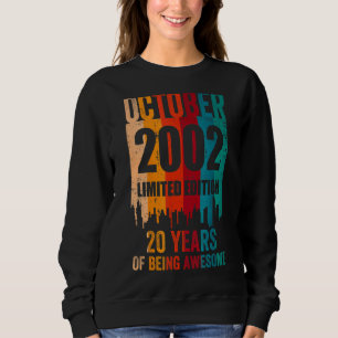 Sweatshirt Vintage fantastique 20e anniversaire Rétro Octobre