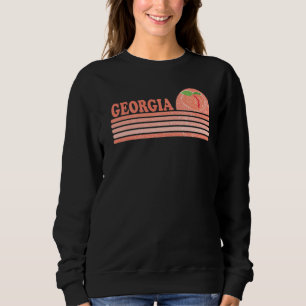 Sweatshirt Vintage Géorgie Pêcher filles du sud Retro Cute Su
