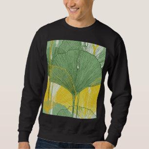 Sweatshirt Vintage Ginkgo Biloba : Feuilles tropicaux