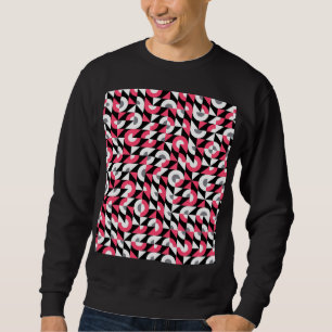 Sweatshirt Vintage Glitch : Motif Abstrait géométrique