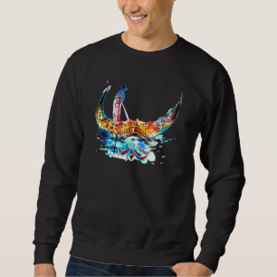 Sweatshirt Vintage Gondola Venise Ville Voyage Amour Aquarell