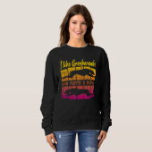 Sweatshirt Vintage Greyhound Dog Sunset (Devant entier)