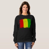 Sweatshirt Vintage Guinea Flag Guinean Independence Day (Devant entier)