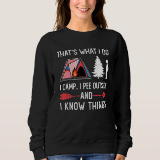 Sweatshirt Vintage I Pee Outside  Camping Joke Hiking Camp Ca