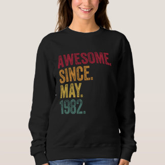 Sweatshirt Vintage - Incroyable depuis mai 1982 43e anniversa
