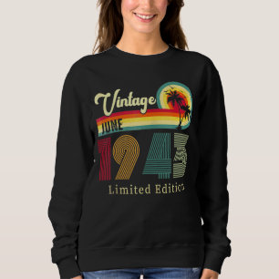 Sweatshirt Vintage Juin 1943 Anniversaire Sur La Plage 79e