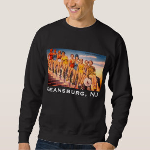 Sweatshirt Vintage Keansburg, NJ Beach Scene - Jersey Shore