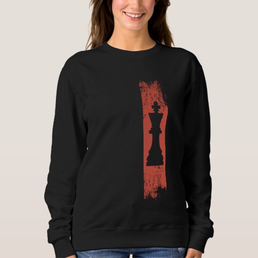 Sweatshirt Vintage King Chess Pièce d'échecs Lover (Devant)