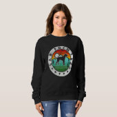 Sweatshirt Vintage Lab Pointer Retro Dog Mom Dad (Devant entier)