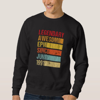 Sweatshirt Vintage légendaire épopée stupéfiante depuis juin 