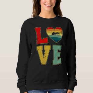 Sweatshirt Vintage Love Ant Retro les années 70 80s Heart Far