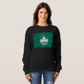 Sweatshirt Vintage Macao Flag Macanese Independence Day (Devant entier)