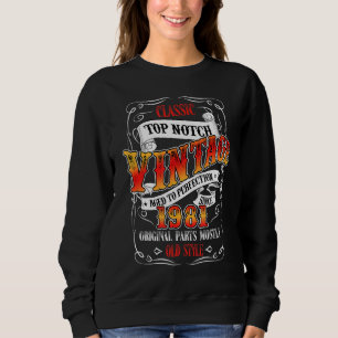 Sweatshirt Vintage mai 1981 41e anniversaire 41 ans