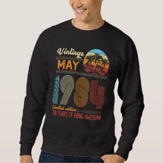 Sweatshirt Vintage mai 1984 38 Ans 38e Jour B Décoration