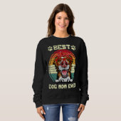 Sweatshirt Vintage Meilleure frontière Collie Maman Ever Chie (Devant entier)