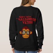 Sweatshirt Vintage Monkey Ghost – Ne manquez pas Halloween (Dos)