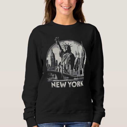 Sweatshirt Vintage New York (Devant)