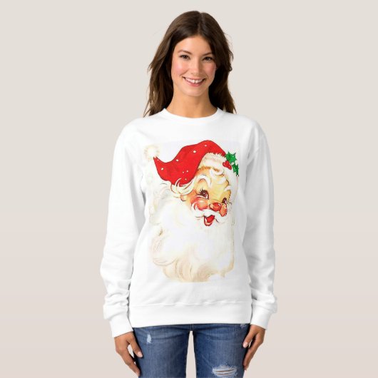 Sweatshirt Vintage Père Noël (Devant entier)