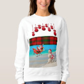Sweatshirt Vintage Père Noël Beach Bum (Devant)