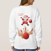 Sweatshirt Vintage Père Noël Bowling (Dos)