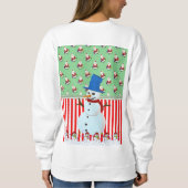 Sweatshirt Vintage Père Noël Snowman (Dos)