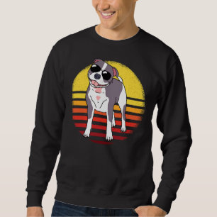Sweatshirt Vintage Pitbull Daddy Motif Terrier Chien Walker