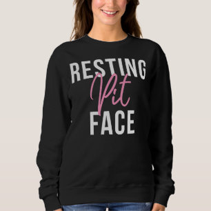 Sweatshirt Vintage Pitbull Repose Pit Face Drôle Pitbull Lov
