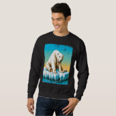 Sweatshirt Vintage Polar Bear  Melting Arctic (Devant entier)
