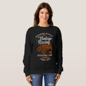Sweatshirt Vintage Racing Automotive Nostalgia Distressed Car (Devant entier)