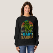 Sweatshirt Vintage rétro Babysaurus Dinosaur Trex (Devant entier)