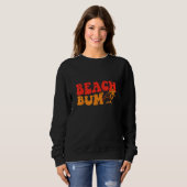 Sweatshirt Vintage retro Beach Bum Beach  Summer Vacation (Devant entier)