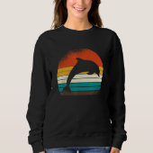 Sweatshirt Vintage Retro Dolphin (Devant)
