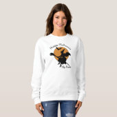 Sweatshirt Vintage Retro Happy Halloween Mes Places (Devant entier)