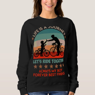 Sweatshirt Vintage Retro Life est un voyage Voyageons ensembl
