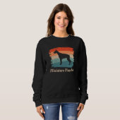 Sweatshirt Vintage Retro Miniature Pinscher Dog Lover (Devant entier)