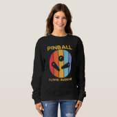 Sweatshirt Vintage Retro Pinball Flippin Awesome Pinball Play (Devant entier)