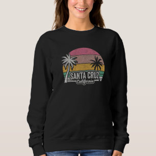 Sweatshirt Vintage Retro Santa Cruz California Beach Sunset