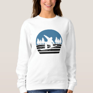 Sweatshirt Vintage Retro Snowboard
