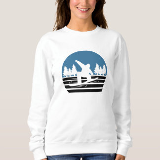 Sweatshirt Vintage Retro Snowboard