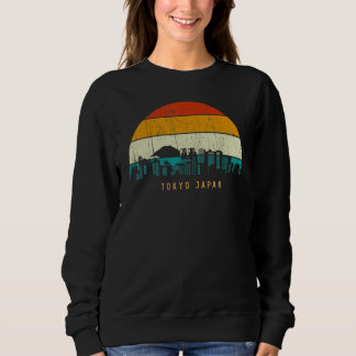 Sweatshirt Vintage Retro Style skyline cityscape Capital of J