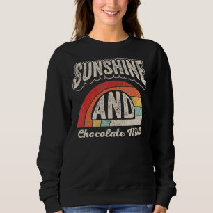 Sweatshirt Vintage Retro Sunshine Et Lait Chocolé Été