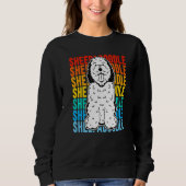 Sweatshirt Vintage Sheepadoodle Premium (Devant)
