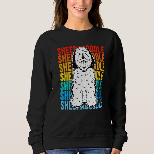 Sweatshirt Vintage Sheepadoodle Premium (Devant)
