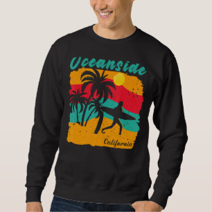 Sweatshirt Vintage Sunset Beach Surf Oceanside California