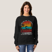 Sweatshirt Vintage Surfer Retro Surfing Beach Summer Vacation (Devant entier)